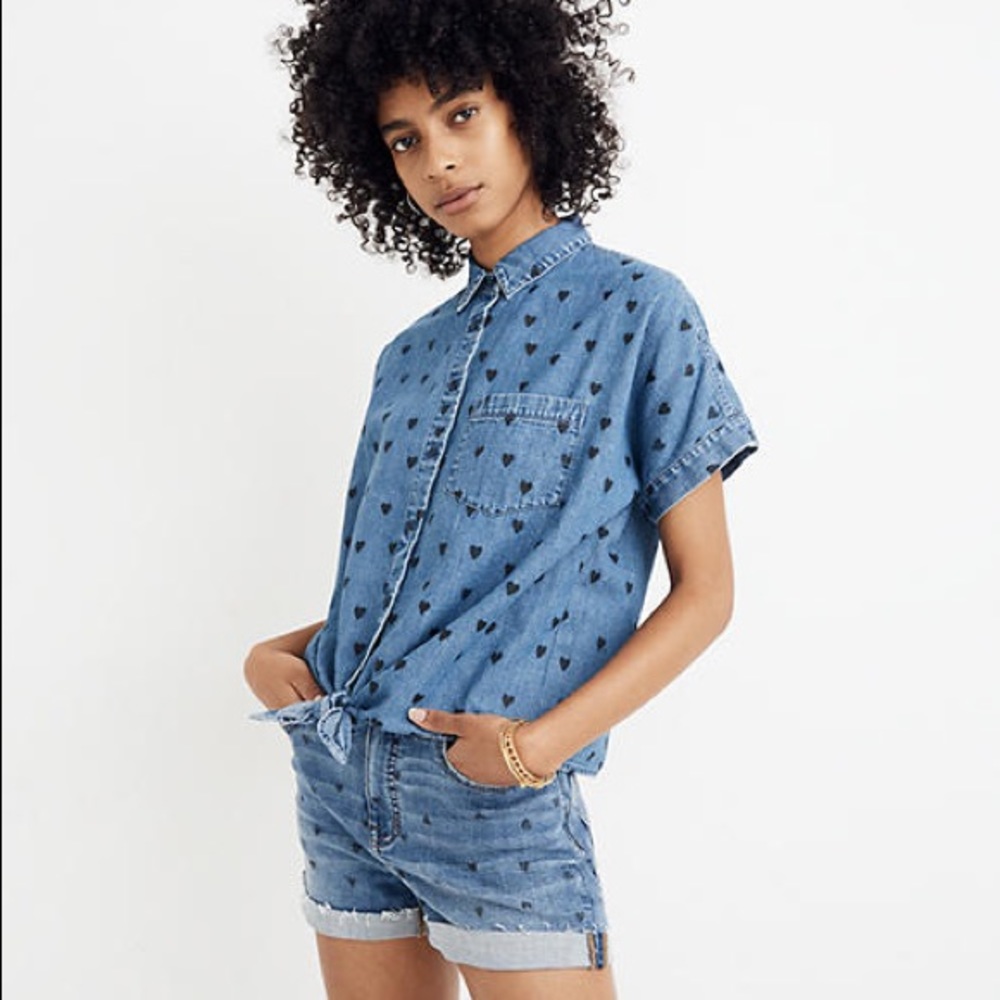 Madewell Denim Short-Sleeve Shirt